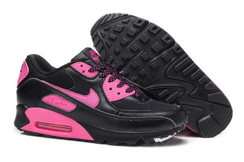 Nike Air Max 90 Womenss Shoes New Black Rosa Factory